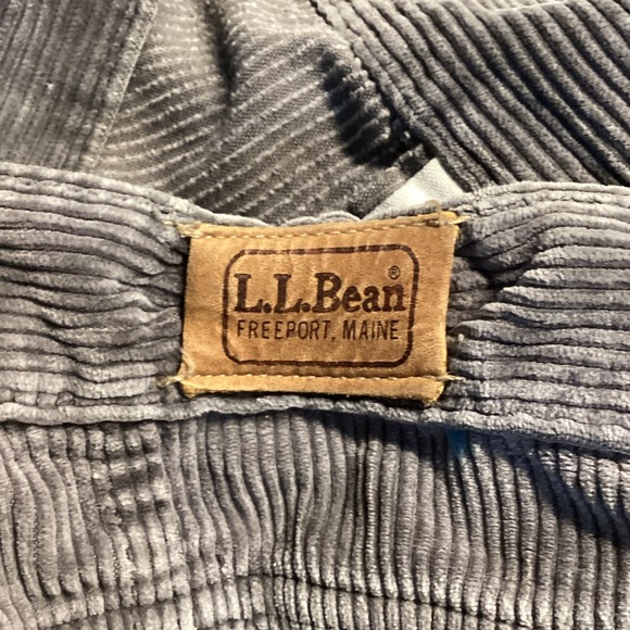 L L Bean Womens Corduroy Pants Gray Pleated High Rise Size 16 Made in USA - Picture 4 of 9